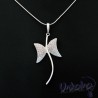 ROSE OPAL BUTTERFLY - сребърна висулка с кристали Swarovski