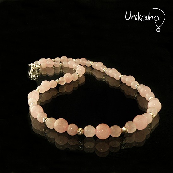 Rose Quartz Silver...