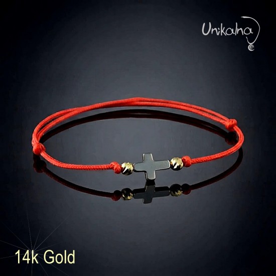 Гривна с 14k злато "Вяра" -5