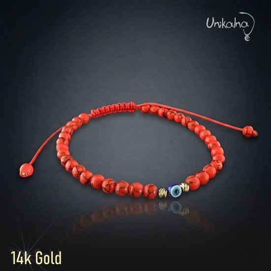 Гривна с 14k злато "Защита" -2