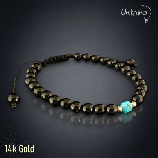 Гривна с 14k Злато, Оникс и...