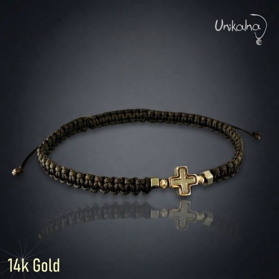 Гривна с 14k злато "Вяра" -3