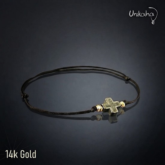 Гривна с 14k злато "Вяра" -2