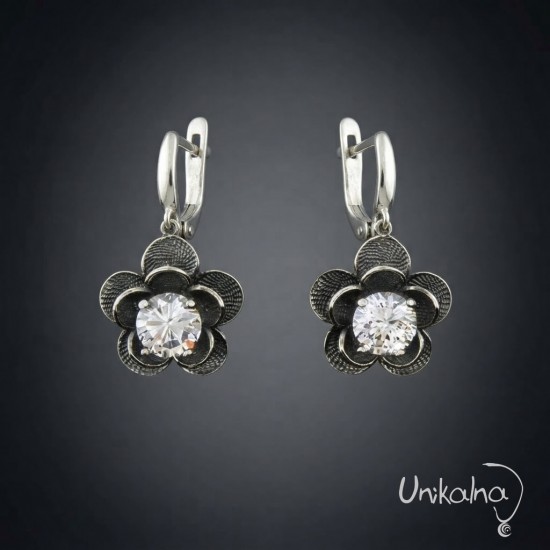 Сребърни обеци Charming Flower