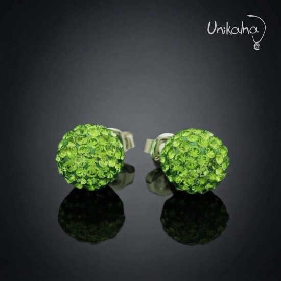 PERIDOT DISCO BALL - 10mm -...