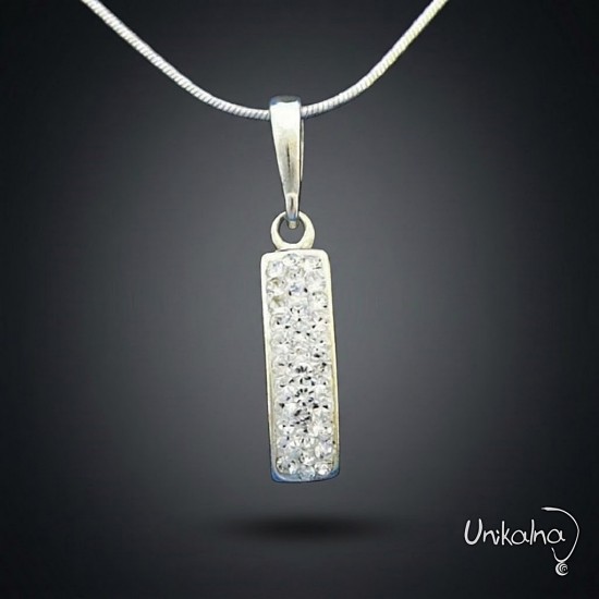 Crystal Rectangle-сребърна...